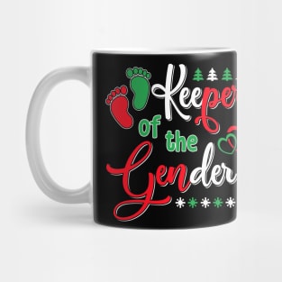 Keeper Of the Gender Pregnancy Baby Reveal Christmas Mug